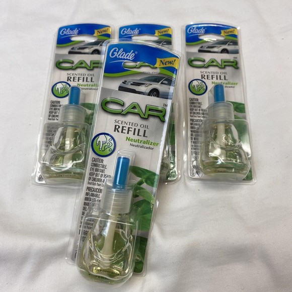 Lot 4 Glade Car Scented Oil Refill Neutralizer .23 oz - Picture 3 of 5